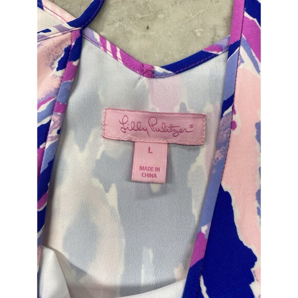 Lily Pulitzer Lela Amethyst One Too Many Dress L - Picture 8 of 9